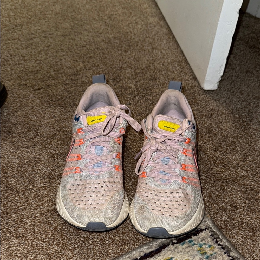 Nike Pink and Orange Sneakers